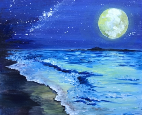 full moon in paradise