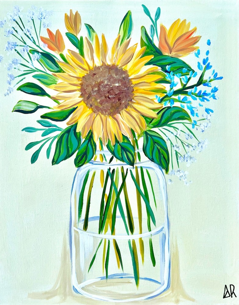 sunflower vase