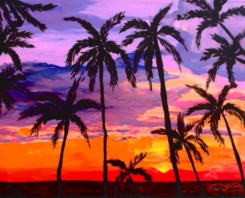 tropical sunset