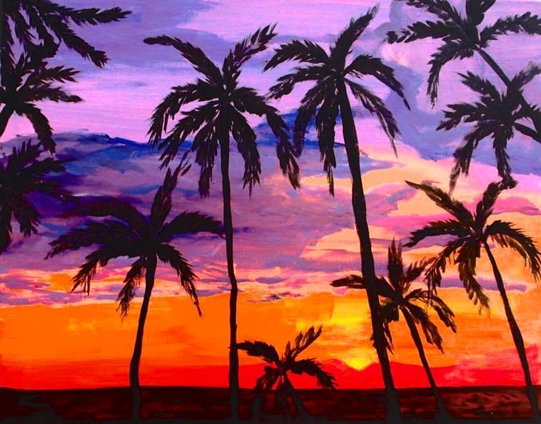tropical sunset