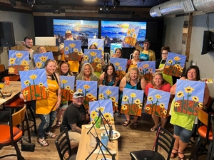 paint and sip - WNC Group shot