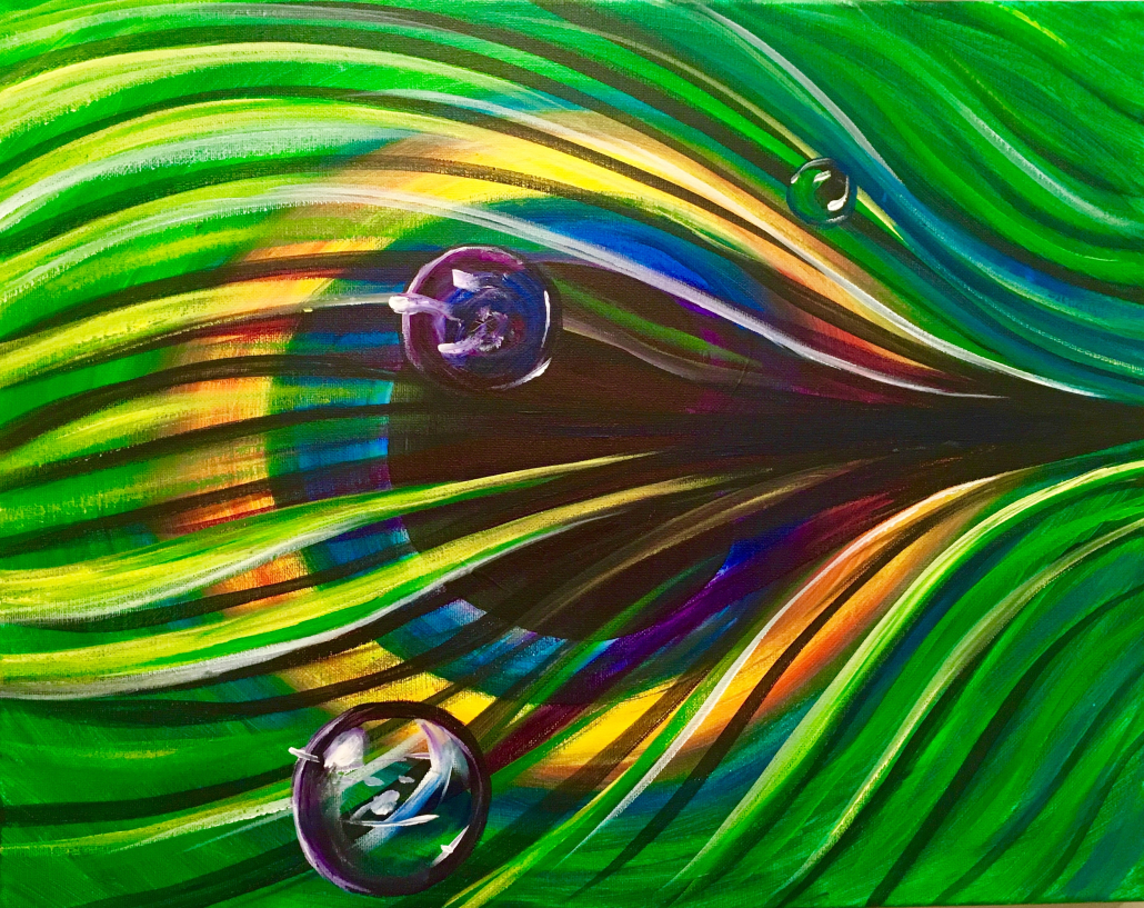 peacock feather.mp - Wine and Canvas - Minneapolis