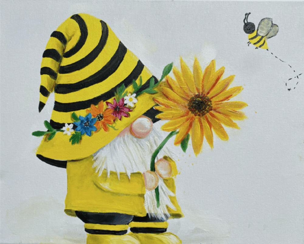 St. Cloud Fun Painting Class - Bee Gnome