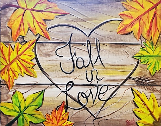 Sip and Paint Fall in Love