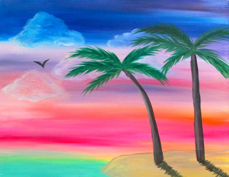 Orlando Sip n Paint - Dreaming of Paradise