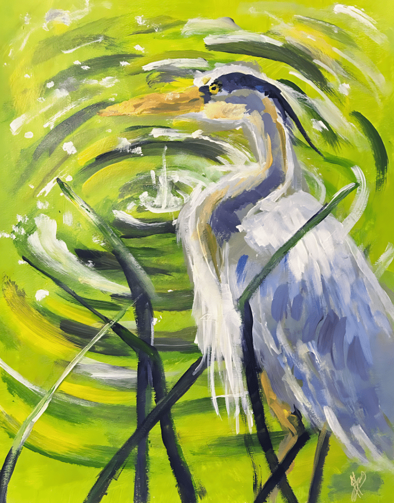 Orlando Paint & Sip: Blue Heron @ Flippers SODO