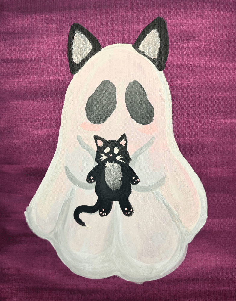 Orlando Paint & Sip: Cat Ghost @ Catrina's Mexican Fusion