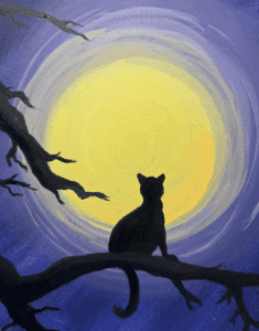 Orlando Sip & Paint: Cat and the Moon @ Catrina's Mexican Fusion