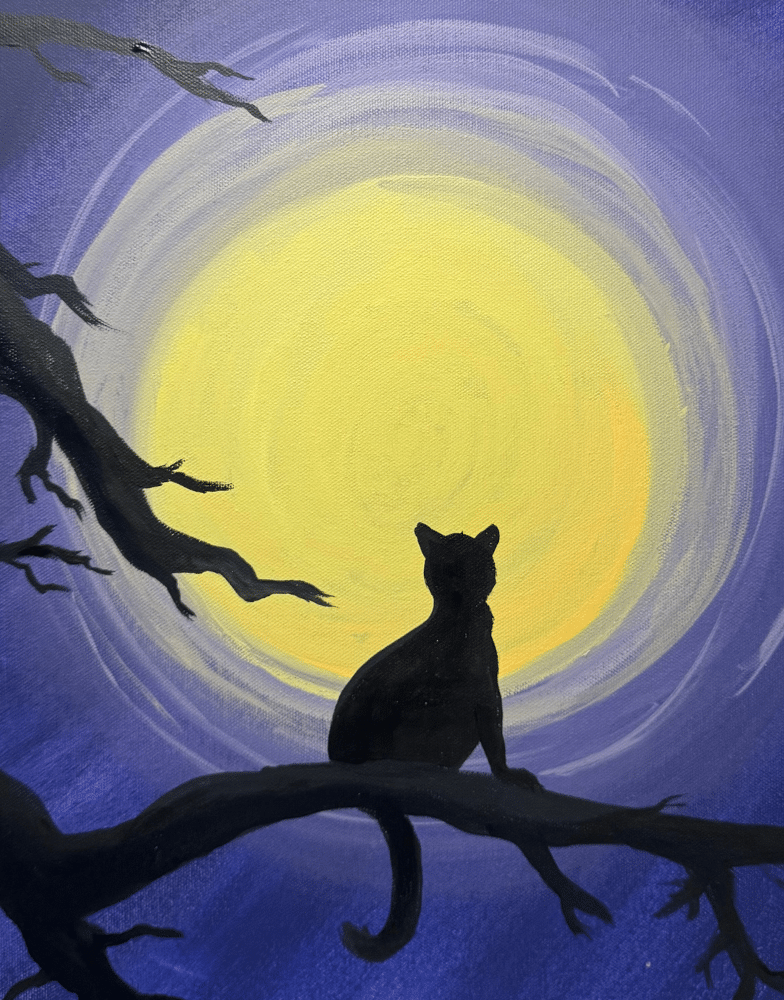 Orlando Sip & Paint: Cat and the Moon @ Catrina's Mexican Fusion