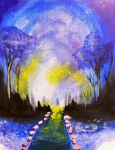 Wine and Canvas Galaxy Walkway