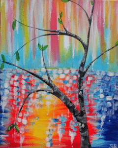 Paint and Sip Rain Brights Life