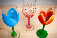 Wine glass painting classes