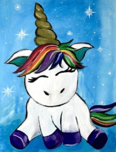 Cookies and Canvas Baby Unicorn