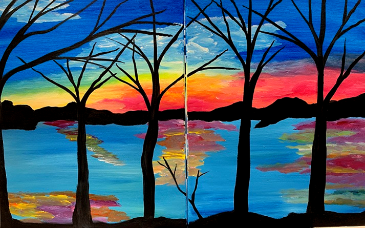 Paint and Sip Sunset Bay Date Night