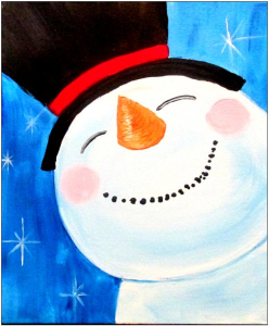 Cookies and Canvas Jolly Snowman