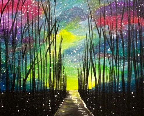 Vibrant Evening Trail