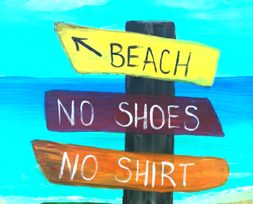 Beach Sign