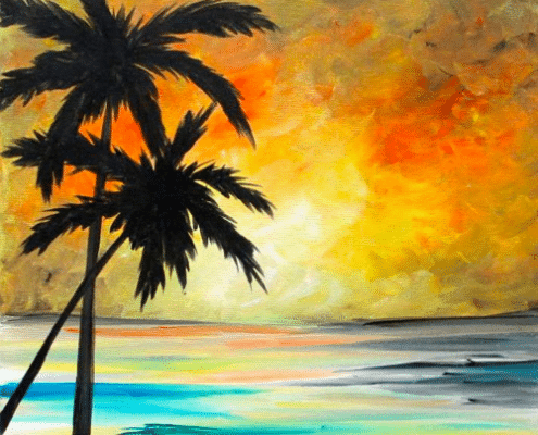 Paint and Sip Island Sky