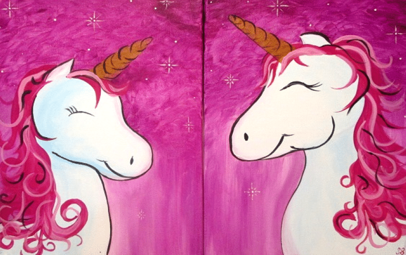 Cookies and Canvas Mommy and Me Unicorns