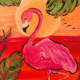 Flamingo at Sunset