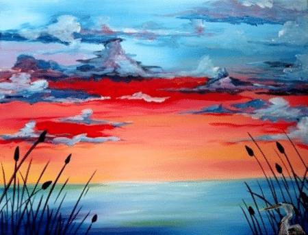 Beautiful Lake sunset