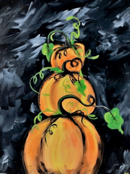 Paint and Sip Pumpkin Stack