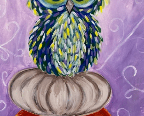 Cookies and Canvas Fall Owl