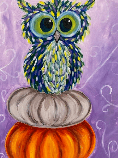 Cookies and Canvas Fall Owl