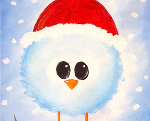 Cookies and Canvas Snow Bird