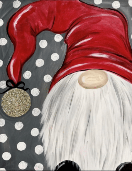 Paint and Sip Christmas Gnome