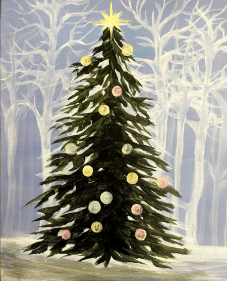 Paint and Sip Dreaming Of A White Christmas