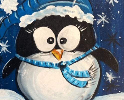 Cookies and Canvas Penguin Buddy