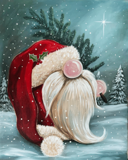 Paint and Sip Santa Gnome