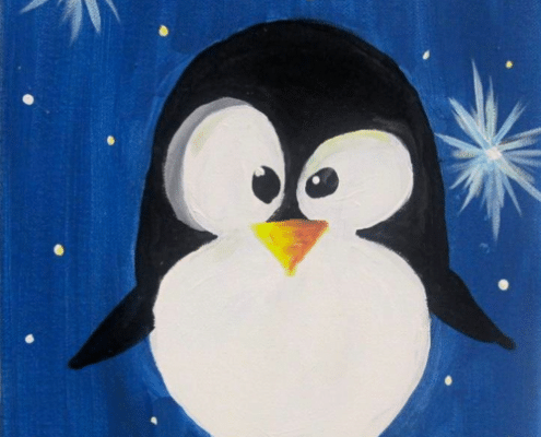 Cookies and Canvas Pete The Penguin