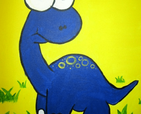 Cookies and Canvas Tiny Dino