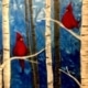 Paint and Sip Winter Cardinals