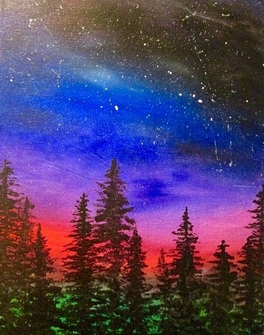 Paint and Sip Galaxy Forest cc