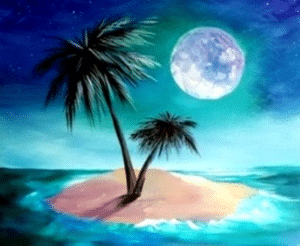 Paint and Sip Island Breeze