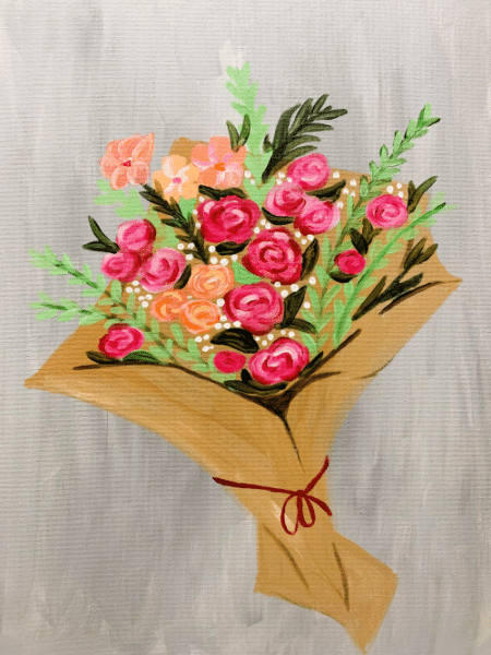 Paint and Sip Pretty Bouquet
