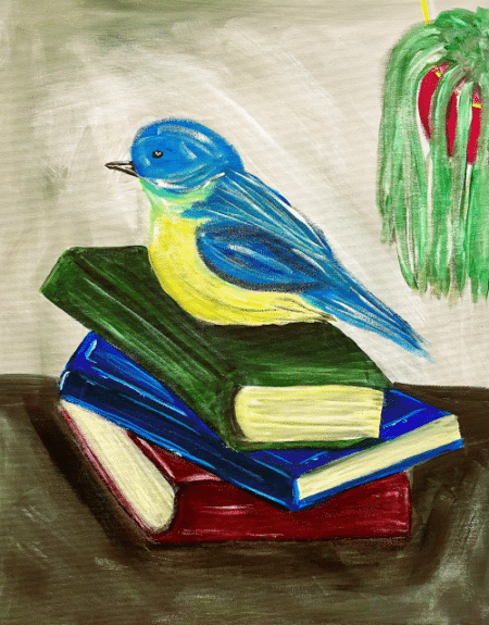 Paint and Sip Blue Bird