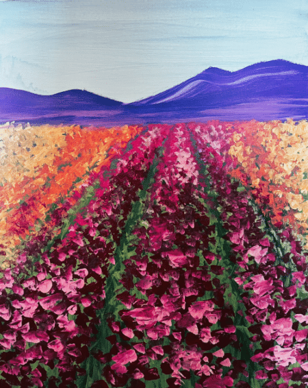 Paint and Sip Flower Field
