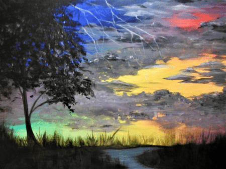 Paint and Sip Stormy Evening