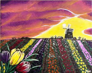 Paint and Sip Tulip Field