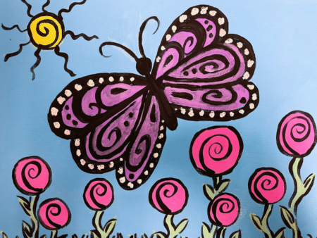 Cookies and Canvas Beautiful Butterfly