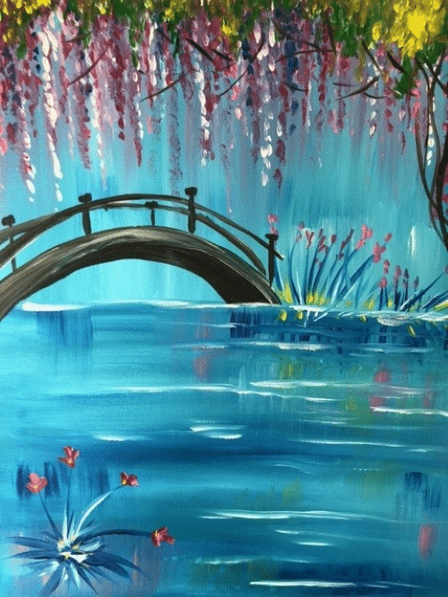 Paint and Sip Monet's Bridge