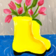 Paint and Sip Rain Boots