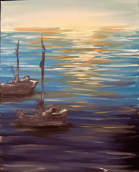 Paint and Sip Set Sail On Lake MI