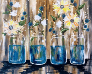 Paint and Sip Spring Vases