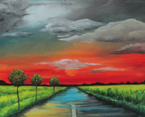 paint and sip stormy night