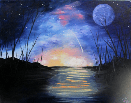 Paint and Sip Shooting Star Serenity